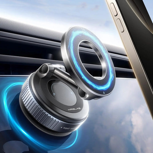 🚗 [NOUVEAUTÉ 2025] Support Téléphone Magnétique Ultra Puissant – Fixation Ventouse & MagSafe